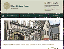 Tablet Screenshot of gruenerbaum-michelstadt.com